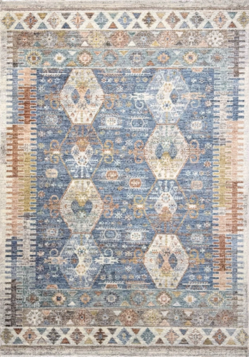 Этнический Ковер Wool S J407AN Blue / Cream — купить в Барнауле с доставкой по России | Grand Carpets