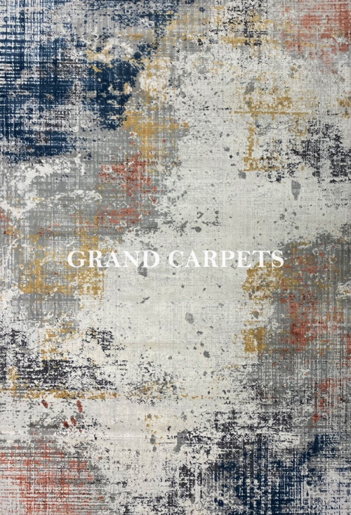 Абстрактный Ковер Scetch BD93A Grey / Blue — купить в Барнауле с доставкой по России | Grand Carpets