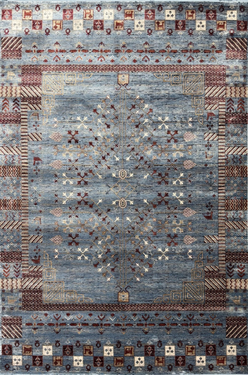 Классический Ковер Gabbeh 5170A Navy Blue / Blue — купить в Барнауле с доставкой по России | Grand Carpets