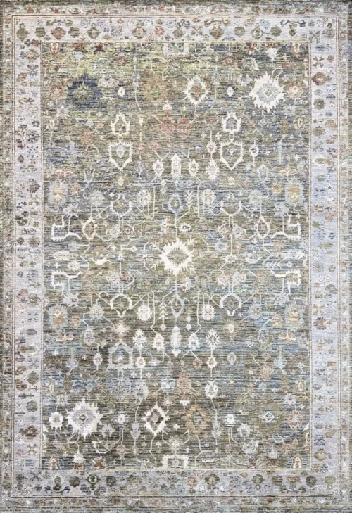 Винтажный Ковер Image MK11A Dark Grey / Brown Green — купить в Барнауле с доставкой по России | Grand Carpets