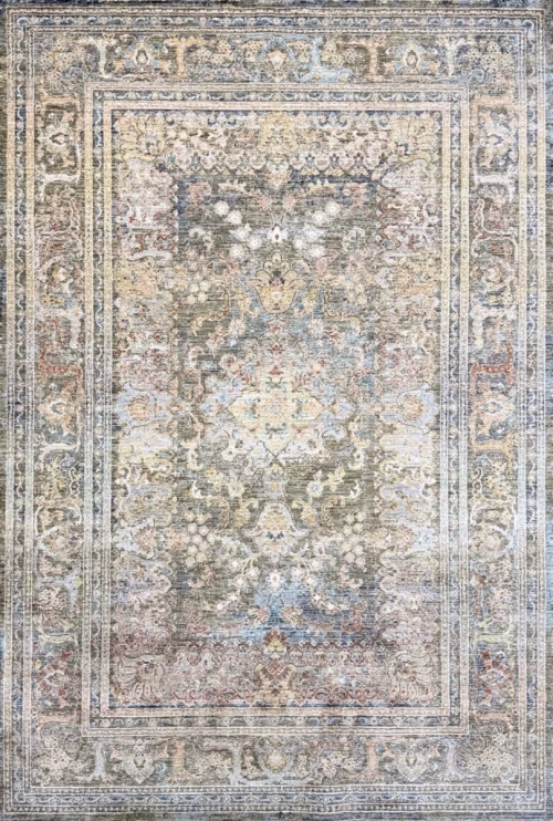 Винтажный Ковер Image MN73A Brown Green / Dark Grey — купить в Барнауле с доставкой по России | Grand Carpets