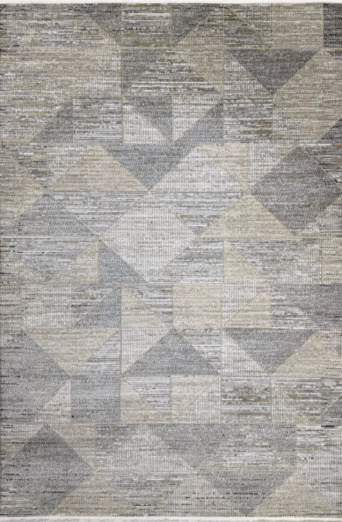 Ковёр с геометрическим рисунком Ковер Natural DZ02B Grey / Grey — купить в Барнауле с доставкой по России | Grand Carpets