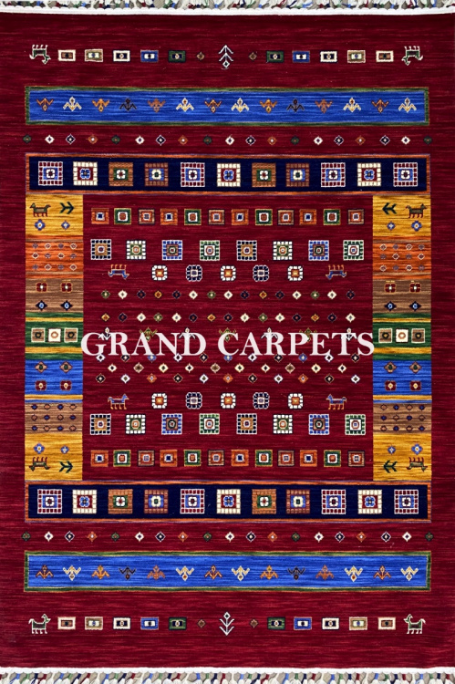 Этнический Ковер Gordes 7210 Bordo — купить в Барнауле с доставкой по России | Grand Carpets