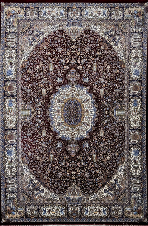 Классический Ковер Qum Original 206 Vinious — купить в Барнауле с доставкой по России | Grand Carpets